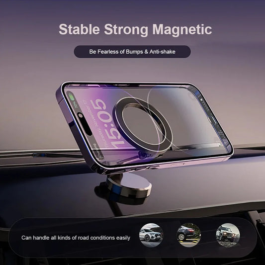 Magnetic MagSafe Car Phone Holder – Universal Mount for iPhone 15/14/13 Pro Max & All Smartphones, Strong Dashboard Vehicle Support