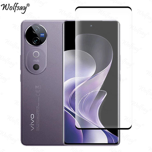 Vivo V40 6.78" Full Cover Screen Protector – 9H Tempered Glass & Camera Lens Film
