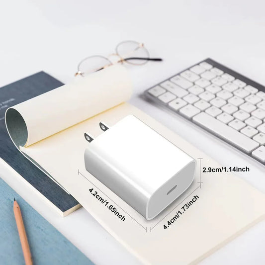 20W USB-C Fast Charger for iPhone 14 13 12 11 Pro Max – MFIGIGK PD Quick Charging Adapter