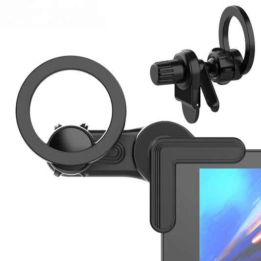 Magnetic Car Phone Holder for Tesla Display – 360° Rotating Dashboard Mount for iPhone 15, MagSafe, Xiaomi & More