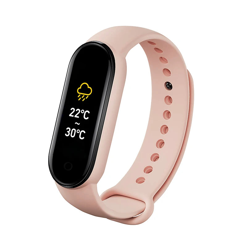 M6 Smart Watch Fitness Tracker – Heart Rate & Blood Pressure Monitor, Waterproof Sports Band for Android & iOS with Sleep & Step Tracking