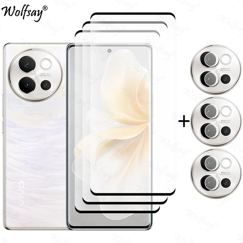 Vivo V40 Lite 5G Screen Protector – 6.78" Full Cover 9H Tempered Glass with Camera Lens Film