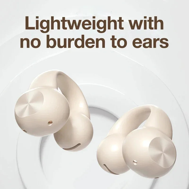 VIKEFON Bluetooth 5.3 Open-Ear Wireless Earbuds – Air Conduction Sport Headphones with Mic, Noise Cancelling & Painless Fit