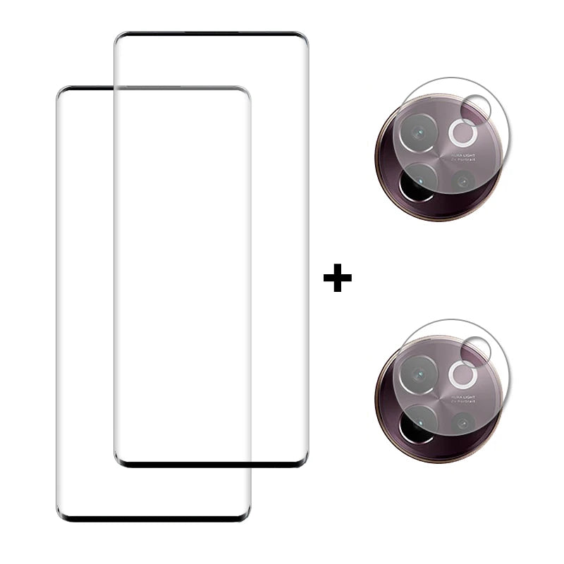 Vivo V40 SE 5G Screen Protector + Camera Lens Film – 6.67" Full Cover 9H Tempered Glass, Ultra-Clear & Shatter-Resistant