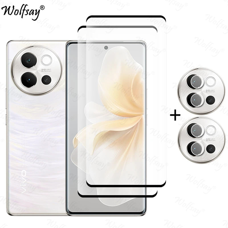 Vivo V40 Lite 5G Screen Protector – 6.78" Full Cover 9H Tempered Glass with Camera Lens Film