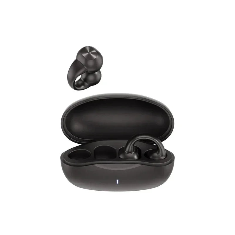VIKEFON Bluetooth 5.3 Open-Ear Wireless Earbuds – Air Conduction Sport Headphones with Mic, Noise Cancelling & Painless Fit