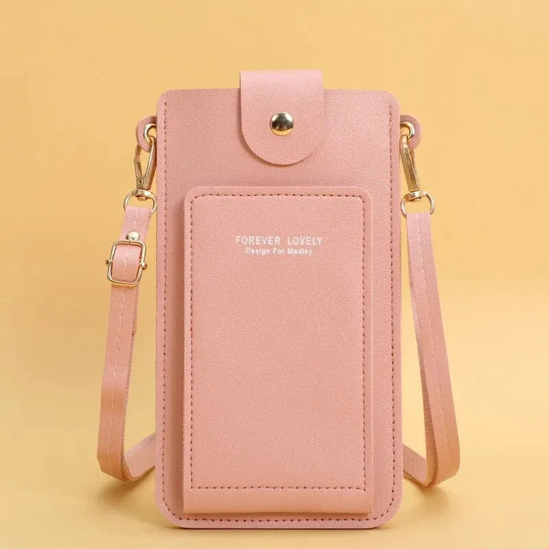 Soft Leather Women's Crossbody Bag with Touch Screen Phone Purse – Chinese Style Shoulder Handbag by FOREVER LOVELY