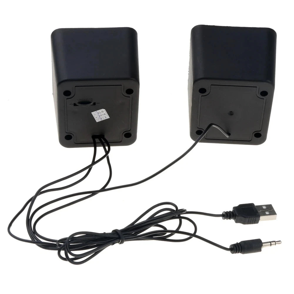 AyeBeau Mini USB PC Speaker for Laptop & Desktop – 2.0 Stereo Sound Box, Compact Portable Audio System for Music & Movies