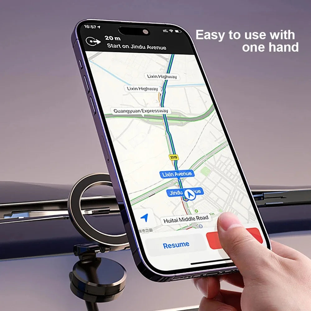 Magnetic MagSafe Car Phone Holder – Universal Mount for iPhone 15/14/13 Pro Max & All Smartphones, Strong Dashboard Vehicle Support
