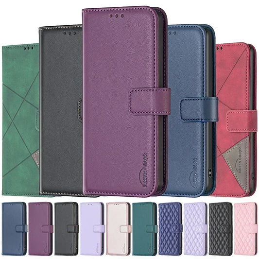 Infinix Smart 9 Wallet Case – Magnetic PU Leather Flip Cover with Card Holder & Shock Protection