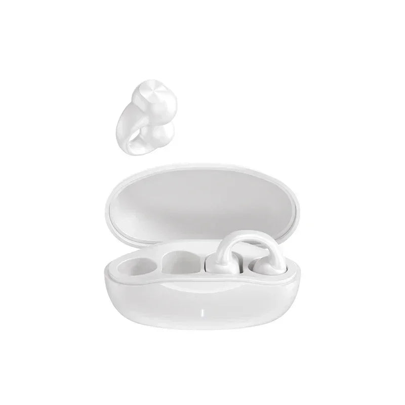 VIKEFON Bluetooth 5.3 Open-Ear Wireless Earbuds – Air Conduction Sport Headphones with Mic, Noise Cancelling & Painless Fit