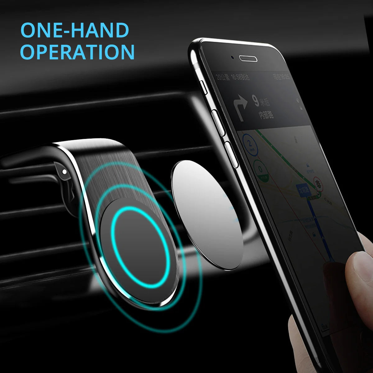 Magnetic Car Phone Holder – ANKNDO N38 Super Strong Air Vent Mount Compatible with MagSafe & All Smartphones