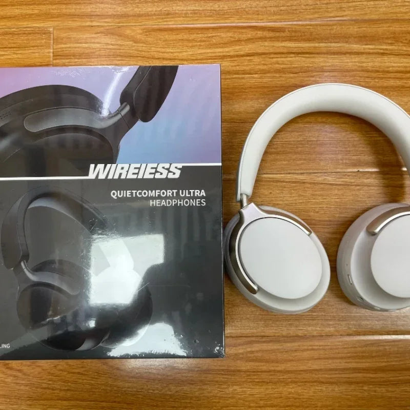 QC65 Ultra Wireless Bluetooth Headset – Bluetooth 5.3, Comfortable Ear Tips, Noise Cancelling, with Premium Leather Carry Bag