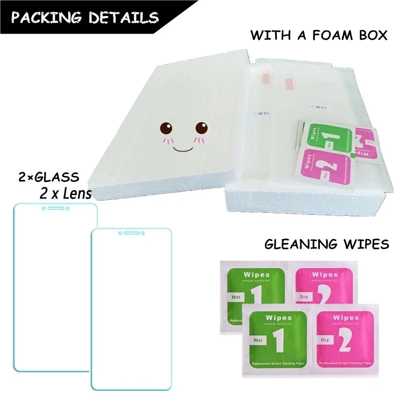 Vivo V40 Lite Screen Protector + Camera Lens Film – 1/2/3 Pack 9H Tempered Glass, Full Coverage, Bubble-Free