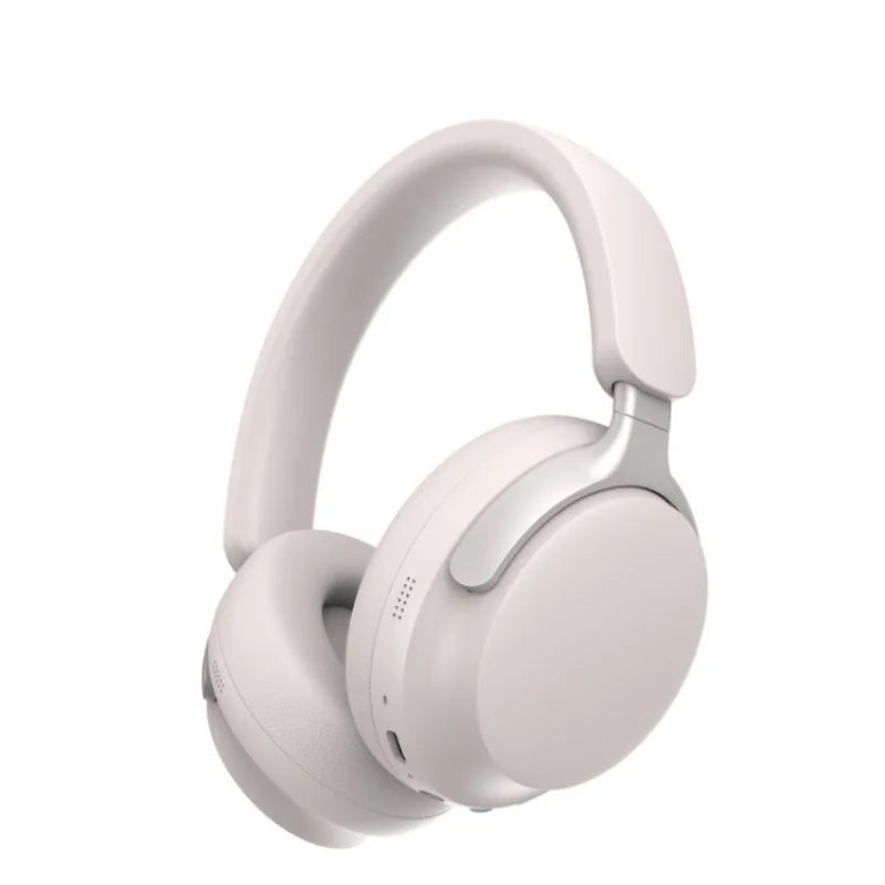 QC65 Wireless Bluetooth 5.3 Headphones – Comfortable Over-Ear Headset with Leather Carrying Case