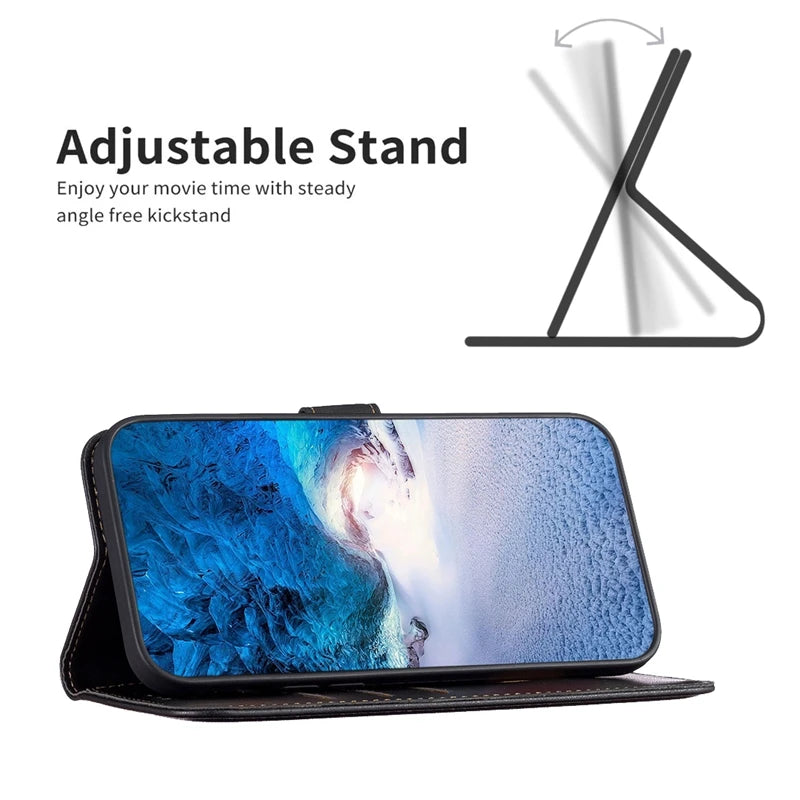 Infinix Smart 9 Wallet Case – Magnetic PU Leather Flip Cover with Card Holder & Shock Protection