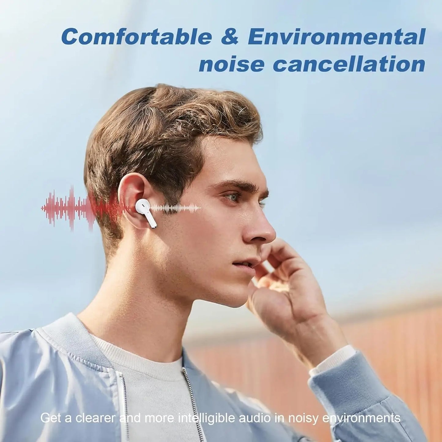 Olevo Air Pro 4 TWS Earbuds – Bluetooth 5.3 Wireless Headphones with Mic, ANC, Waterproof, 40H Battery