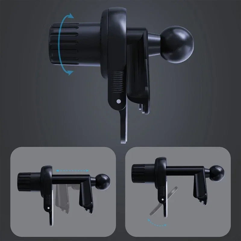 Magnetic Car Phone Holder for Tesla Display – 360° Rotating Dashboard Mount for iPhone 15, MagSafe, Xiaomi & More