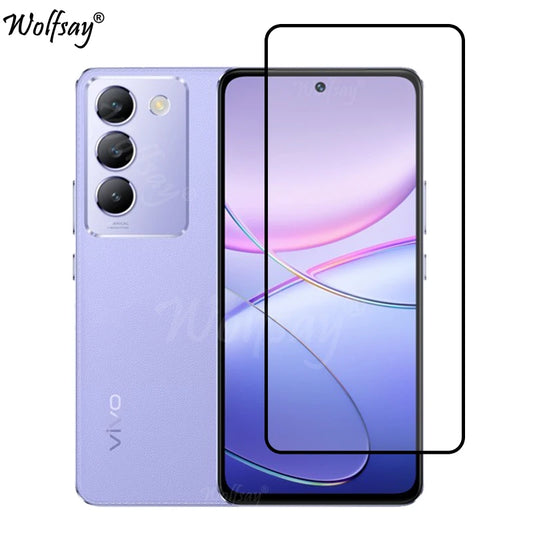 Vivo V40 SE 5G Screen Protector + Camera Lens Film – 6.67" Full Cover 9H Tempered Glass, Ultra-Clear & Shatter-Resistant