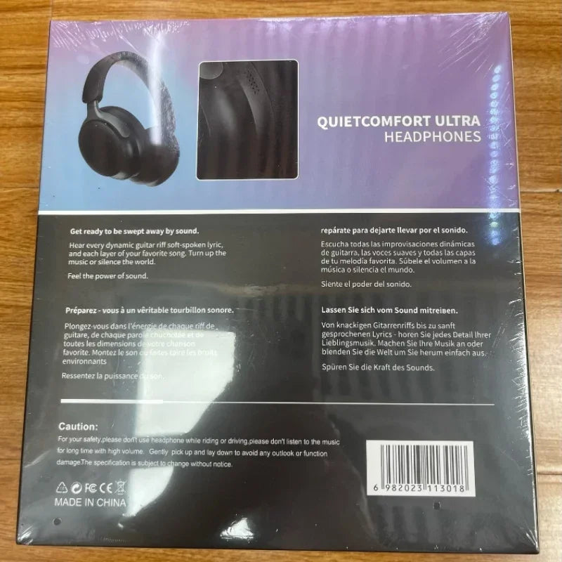 QC65 Ultra Wireless Bluetooth Headset – Bluetooth 5.3, Comfortable Ear Tips, Noise Cancelling, with Premium Leather Carry Bag