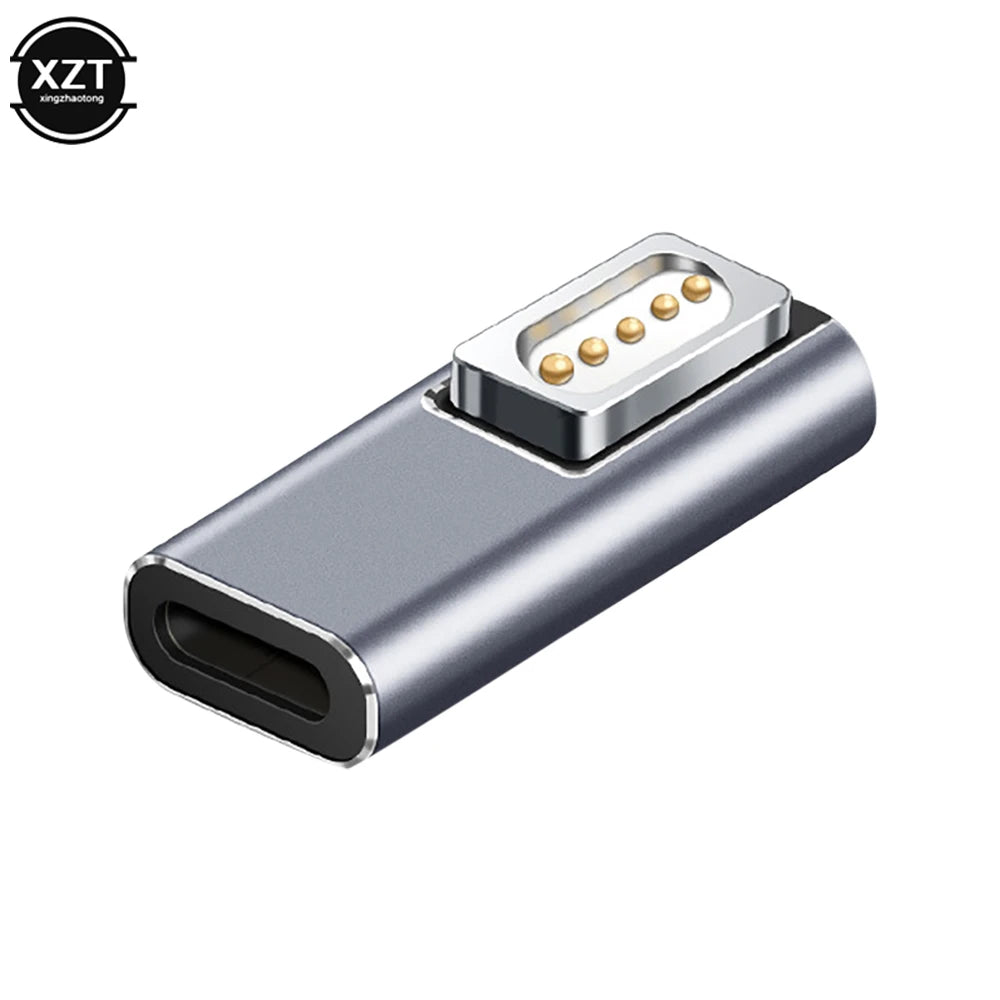 Magnetic USB-C to MagSafe Adapter – PD Fast Charging Type-C to MagSafe1/MagSafe2 DC5521 Converter for MacBook Pro/Air