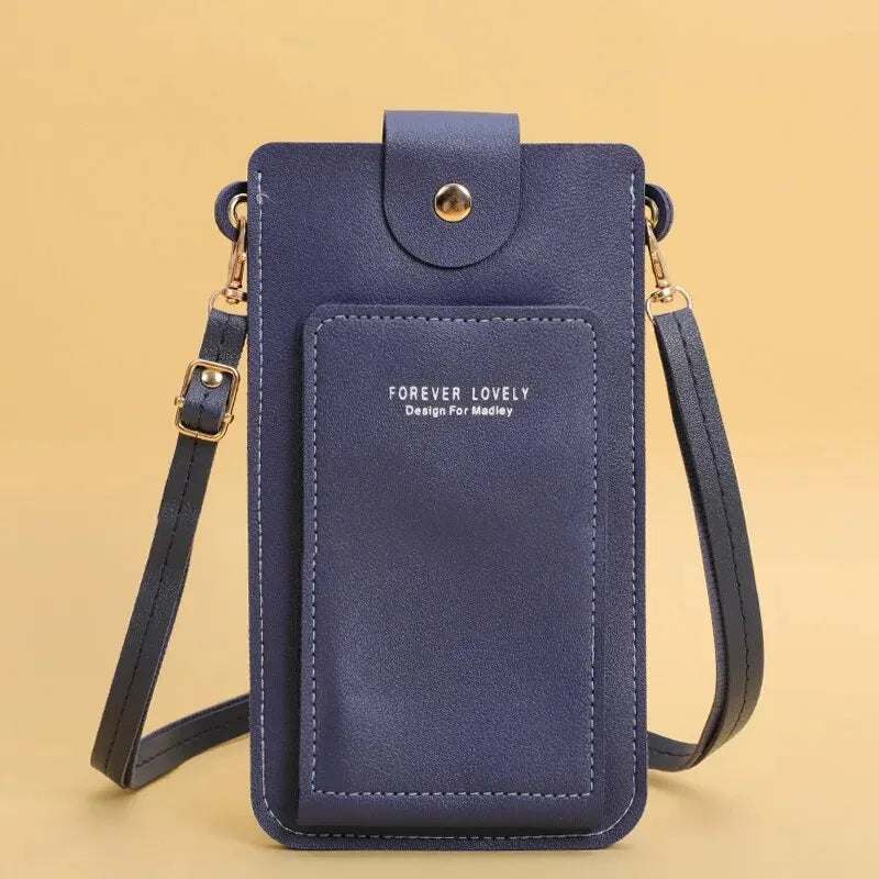 Soft Leather Women's Crossbody Bag with Touch Screen Phone Purse – Chinese Style Shoulder Handbag by FOREVER LOVELY