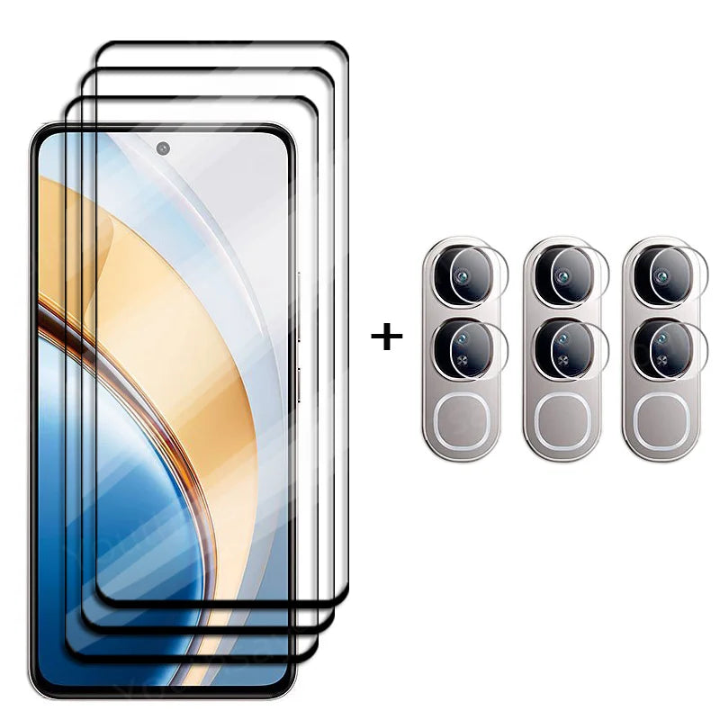 Vivo V40 Lite Screen Protector + Camera Lens Film – 1/2/3 Pack 9H Tempered Glass, Full Coverage, Bubble-Free