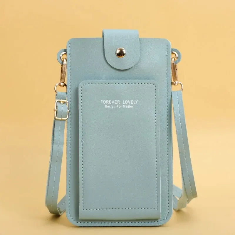 Soft Leather Women's Crossbody Bag with Touch Screen Phone Purse – Chinese Style Shoulder Handbag by FOREVER LOVELY