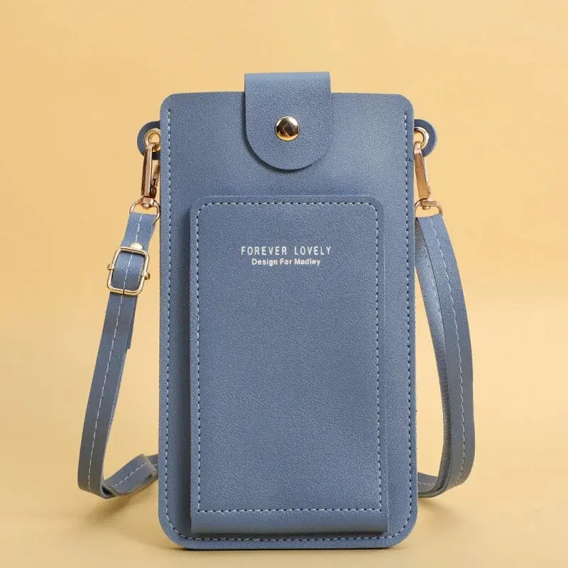 Soft Leather Women's Crossbody Bag with Touch Screen Phone Purse – Chinese Style Shoulder Handbag by FOREVER LOVELY