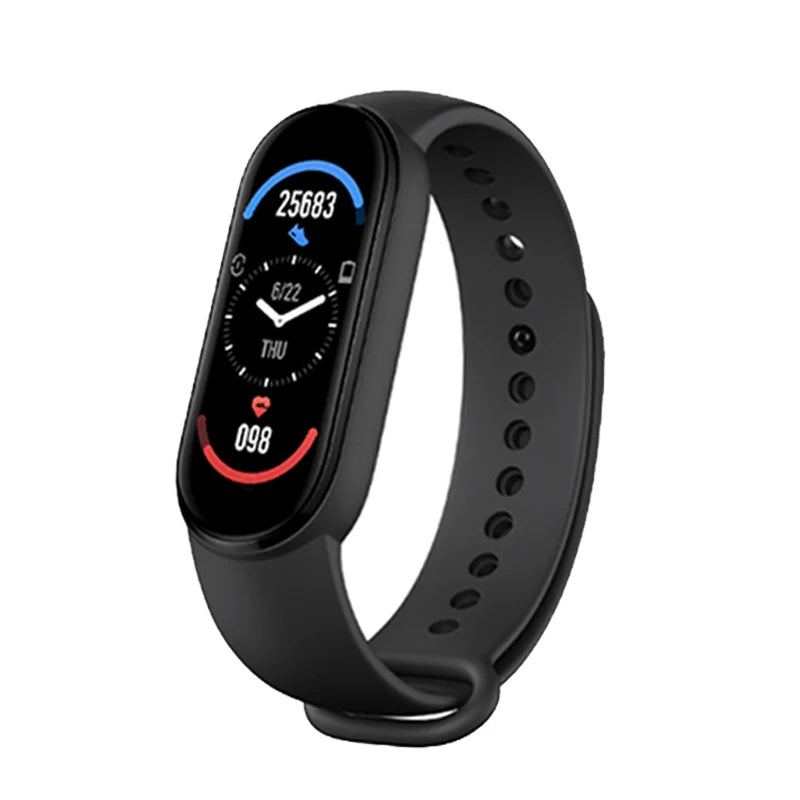 M6 Smart Watch Fitness Tracker – Heart Rate & Blood Pressure Monitor, Waterproof Sports Band for Android & iOS with Sleep & Step Tracking
