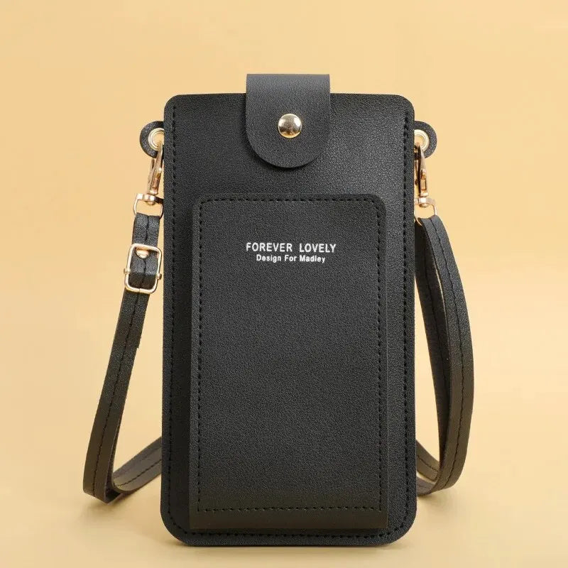 Soft Leather Women's Crossbody Bag with Touch Screen Phone Purse – Chinese Style Shoulder Handbag by FOREVER LOVELY