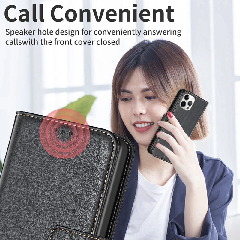 Infinix Smart 9 Wallet Case – Magnetic PU Leather Flip Cover with Card Holder & Shock Protection