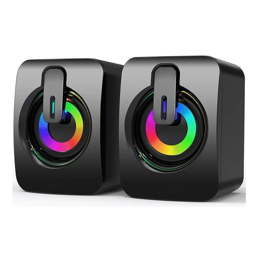 AyeBeau Mini USB PC Speaker for Laptop & Desktop – 2.0 Stereo Sound Box, Compact Portable Audio System for Music & Movies