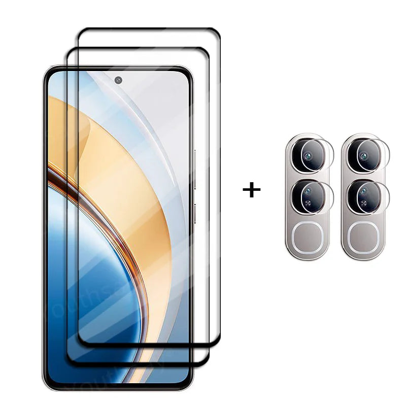 Vivo V40 Lite Screen Protector + Camera Lens Film – 1/2/3 Pack 9H Tempered Glass, Full Coverage, Bubble-Free
