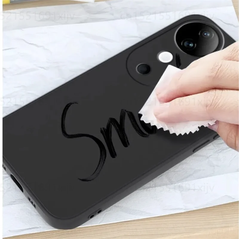Shockproof Liquid Silicone Case for Vivo V40 5G – Soft Rubber TPU Bumper Cover for Men & Women by Youthsay