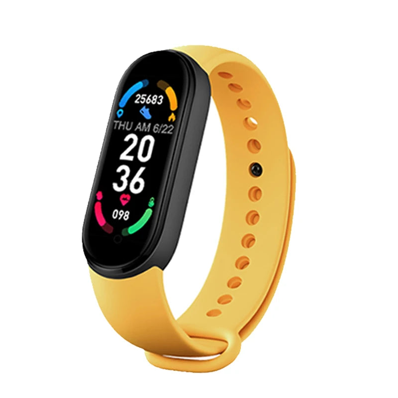 M6 Smart Watch Fitness Tracker – Heart Rate & Blood Pressure Monitor, Waterproof Sports Band for Android & iOS with Sleep & Step Tracking