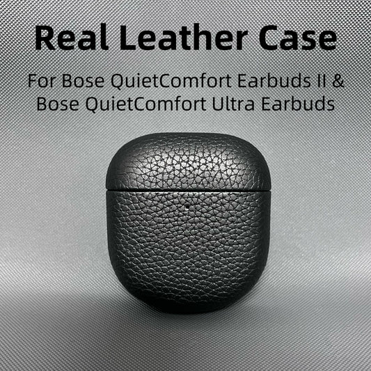 Real Leather Case for Bose QuietComfort Ultra & Earbuds II – GUJIU Protective Cover with Premium Fit and Durable Design