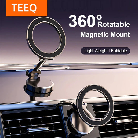 Magnetic MagSafe Car Phone Holder – Universal Mount for iPhone 15/14/13 Pro Max & All Smartphones, Strong Dashboard Vehicle Support