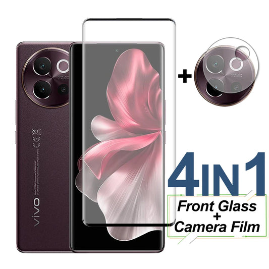Vivo V40 SE 5G Screen Protector + Camera Lens Film – 6.67" Full Cover 9H Tempered Glass, Ultra-Clear & Shatter-Resistant