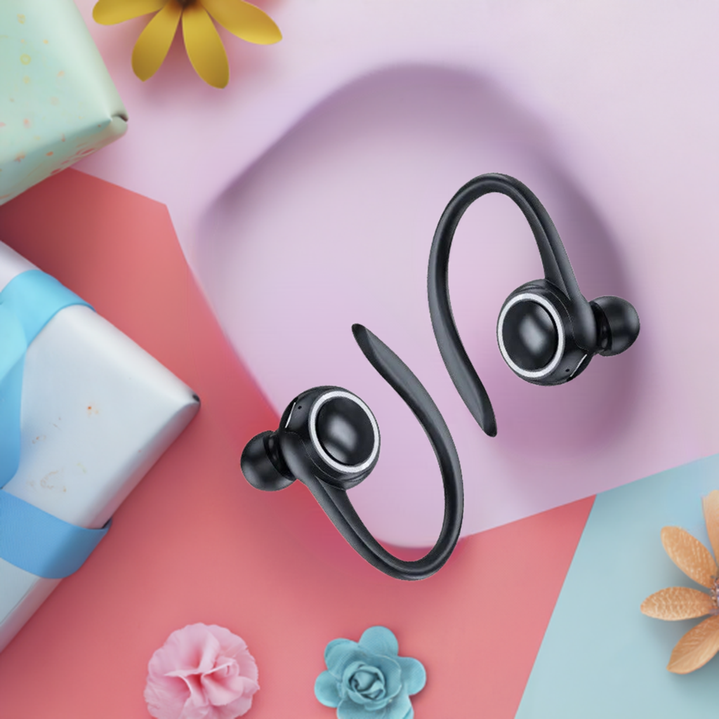 New Private Model Wireless Bluetooth Headset Ear Mounted Sports Business Painless Noise Reduction Stereo Headset